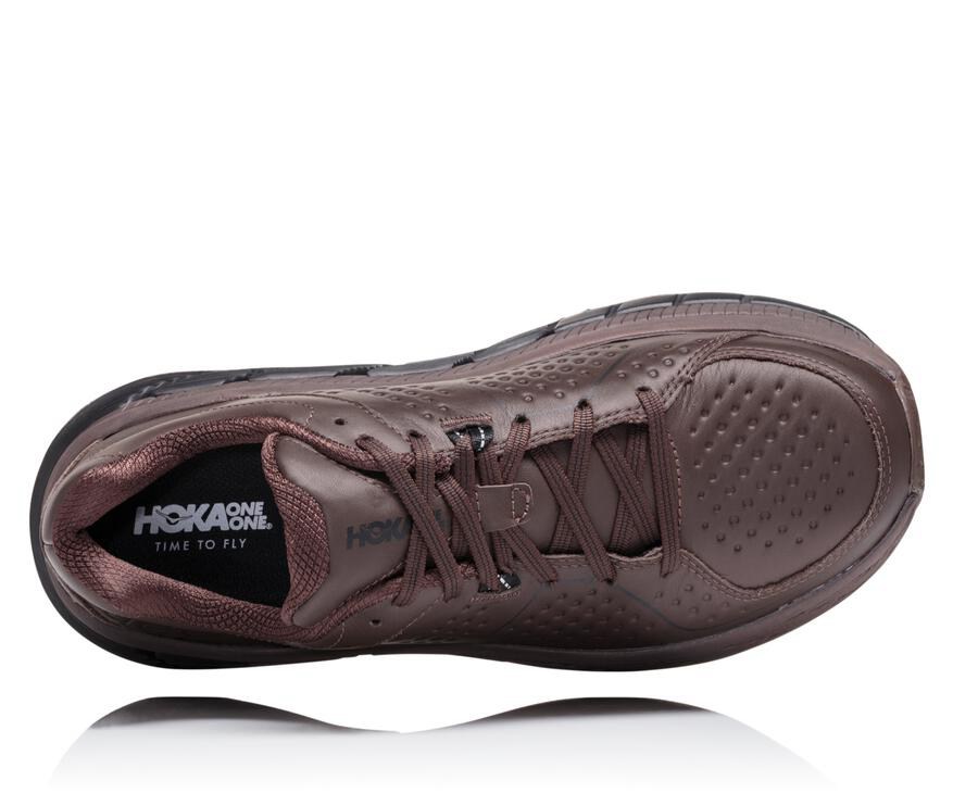 Hoka One One Hardloopschoenen Heren - Gaviota Leern - Bruin - NV1295674